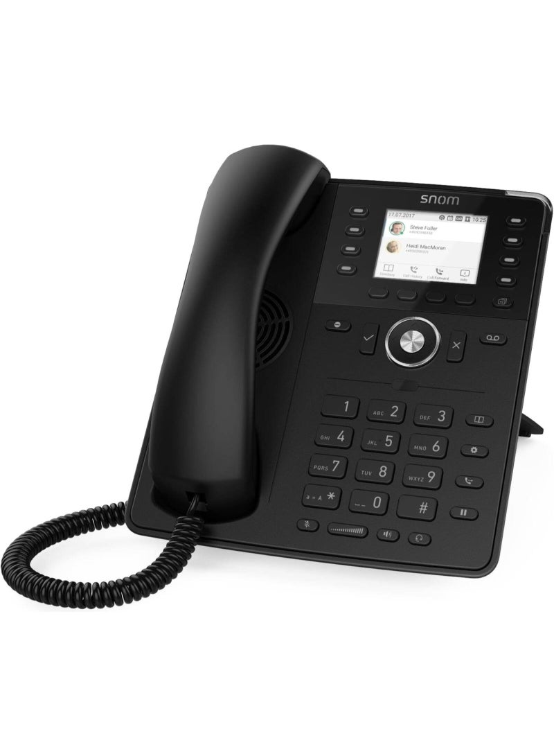 Snom هاتف سلكي ملون Snom D735 SIP، شاشة TFT بحجم 2.8 بوصة مع مستشعر حركة، 32 مفتاح LED قابل للبرمجة، PoE، USB، إيثرنت جيجابت وصوت عالي الدقة - Image 2